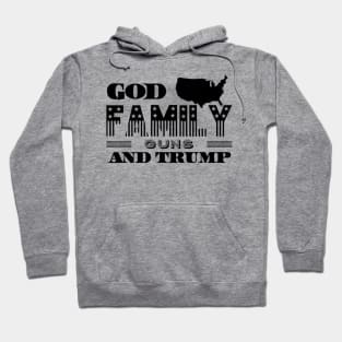 Mens God Family Guns And Trump Christian Patriots Hoodie